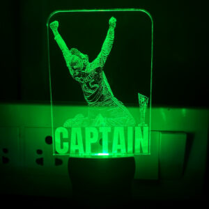 Rohit Sharma Captain Victory Acrylic LED Lamp