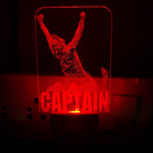 Alternative view of Rohit Sharma Captain Victory Acrylic LED Lamp