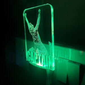 Rohit Sharma Captain Victory Acrylic LED Lamp - Image 3