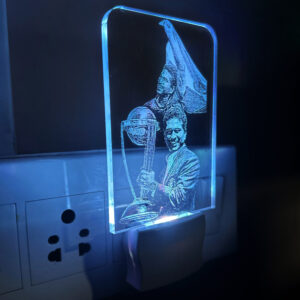 Sachin Tendulkar plug-in LED Acrylic Lamp - Image 3