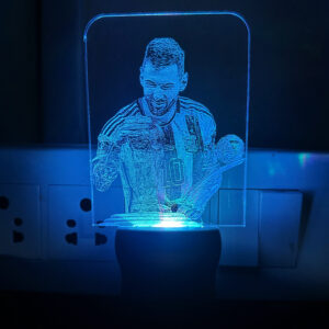 Lionel Messi plug-in Acrylic LED Lamp