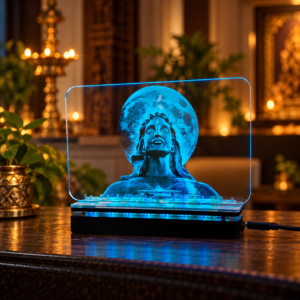 Adiyogi Shiva Multicolor Acrylic LED Lamp
