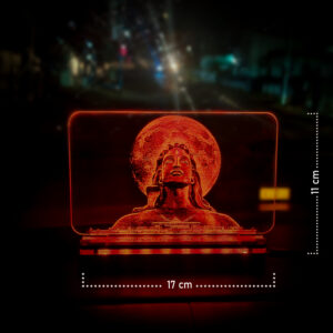 Adiyogi Shiva Multicolor Acrylic LED Lamp - Image 4