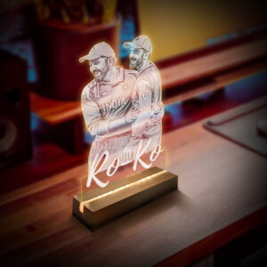 Rohit Sharma & Virat Kohli Table Lamp - Image 3