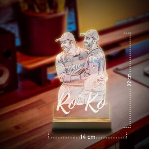 Rohit Sharma & Virat Kohli Table Lamp - Image 4