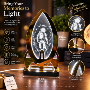 Alternative view of Cosmo Rocket Lamp