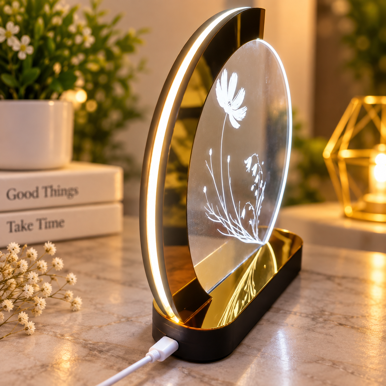 Floral Glow LED Lamp - Image 5