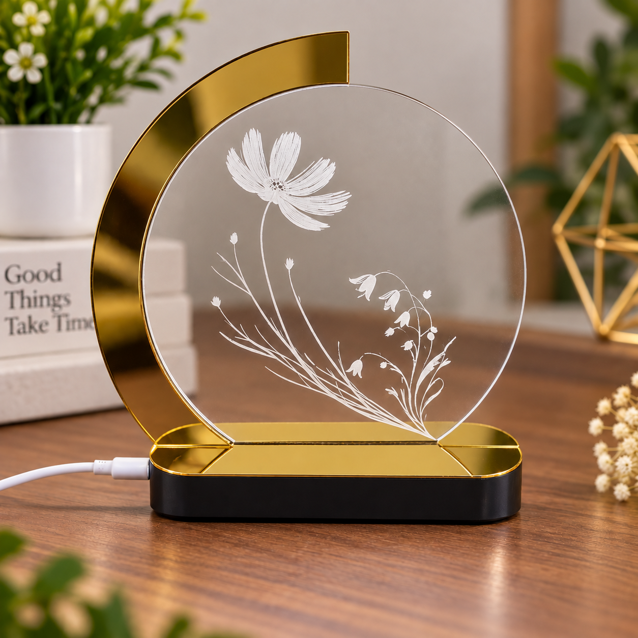 Floral Glow LED Lamp - Image 3