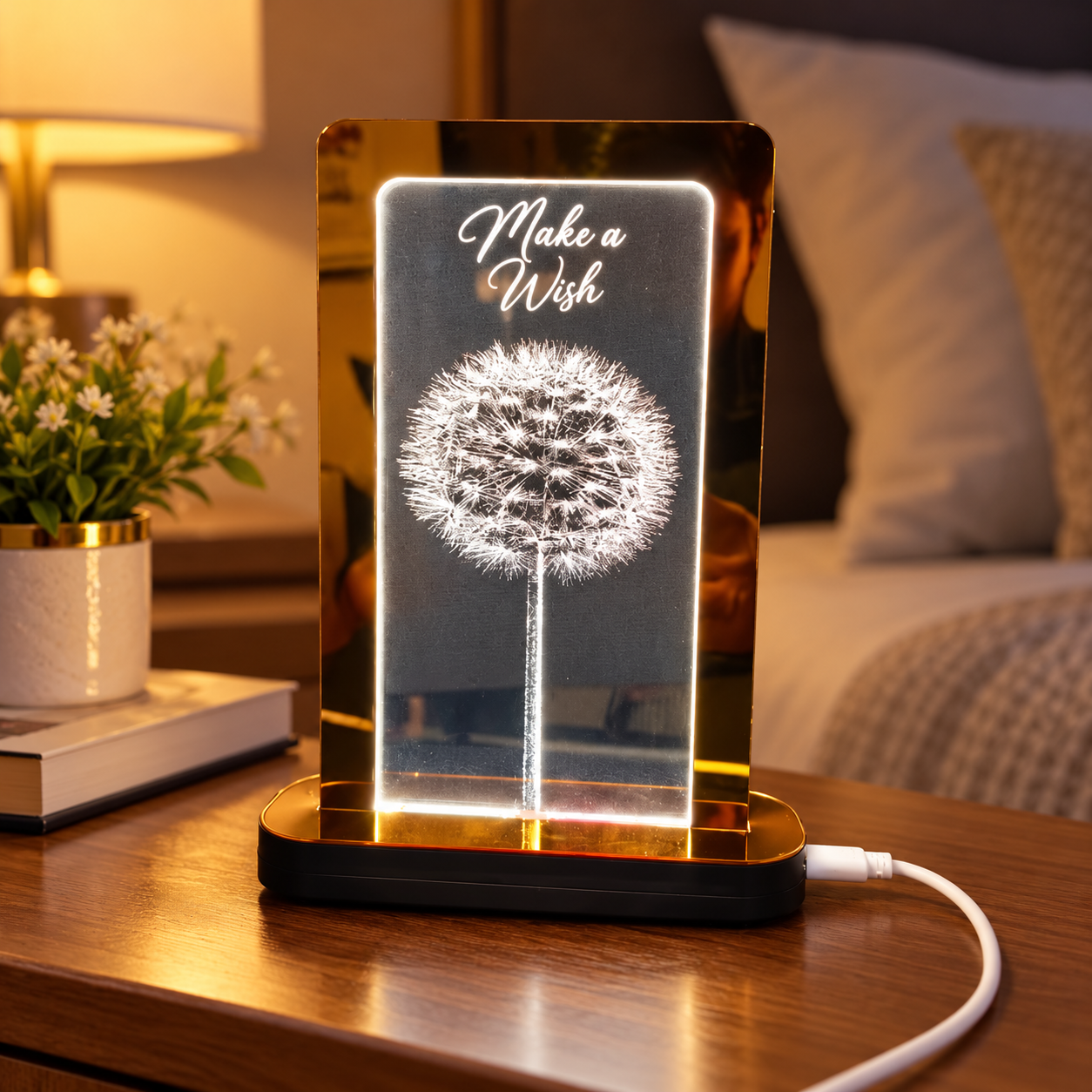 Make a Wish Dandelion LED Lamp